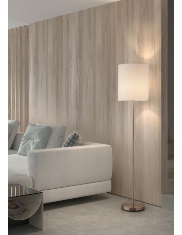 MDC Lampa podłogowa SET mosiądz mat  1xE27 abażur biały 589206104 - product 2