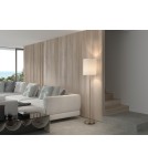 MDC Lampa podłogowa SET mosiądz mat  1xE27 abażur biały 589206104