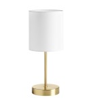 MDC Lampa stołowa SET mosiądz mat  1xE27 abażur biały 589216104