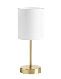 MDC Lampa stołowa SET mosiądz mat  1xE27 abażur biały 589216104