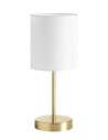 View MDC Lampa stołowa SET mosiądz mat  1xE27 abażur biały 589216104