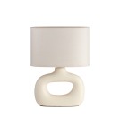 MDC Lampa stołowa PUBOL kremowy E27 abażur kremowy, ceramiczna podstawa 588898204