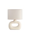 View MDC Lampa stołowa PUBOL kremowy E27 abażur kremowy, ceramiczna podstawa 588898204