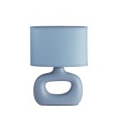 MDC Lampa stołowa PUBOL niebieski E27 abażur niebieski, ceramiczna podstawa 588890104