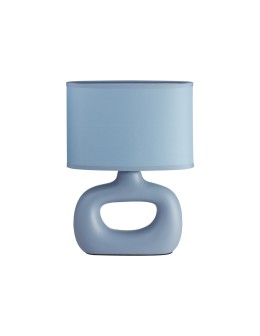 MDC Lampa stołowa PUBOL niebieski E27 abażur niebieski, ceramiczna podstawa 588890104