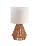 MDC Lampa stołowa CORDA naturalny E27 abażur kremowy, sznur naturalny 588985504