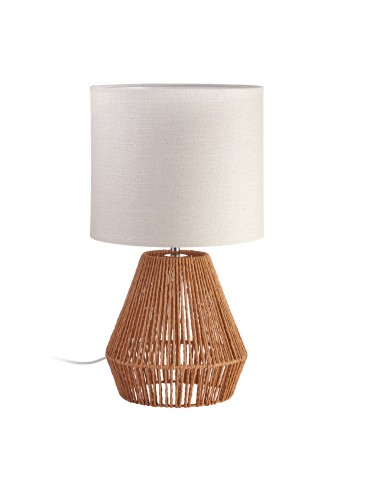 MDC Lampa stołowa CORDA naturalny E27 abażur kremowy, sznur naturalny 588985504