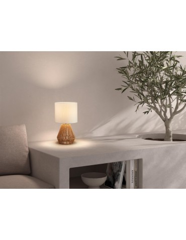 MDC Lampa stołowa CORDA naturalny E27 abażur kremowy, sznur naturalny 588985504 - product 2