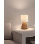 MDC Lampa stołowa CORDA naturalny E27 abażur kremowy, sznur naturalny 588985504