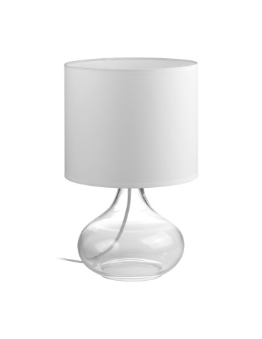 MDC Lampa stołowa ORIANA transparentny E27 abażur biały 588796804