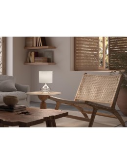 MDC Lampa stołowa ORIANA transparentny E27 abażur biały 588796804 - product 2