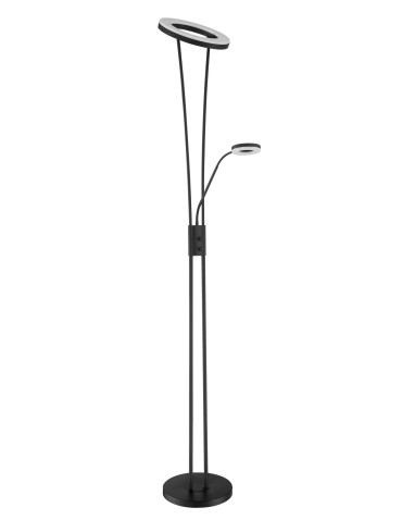 MDC Lampa podłogowa ANELLO czarny LED 30W+5W 3000K ściemniacz 576089102