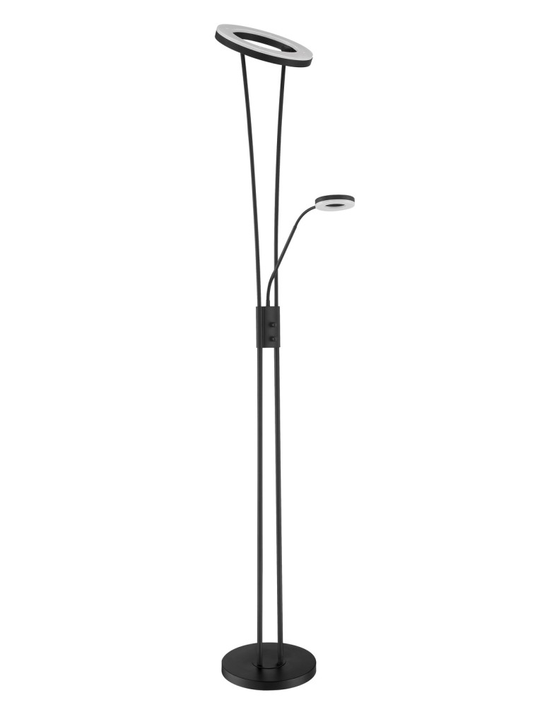 MDC Lampa podłogowa ANELLO czarny LED 30W+5W 3000K ściemniacz 576089102