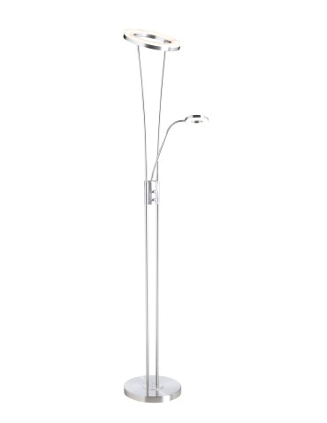 MDC Lampa podłogowa ANELLO chrom matowy LED 30W+5W 3000K ściemniacz 576083502
