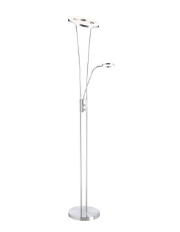 MDC Lampa podłogowa ANELLO chrom matowy LED 30W+5W 3000K ściemniacz 576083502