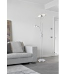 MDC Lampa podłogowa ANELLO chrom matowy LED 30W+5W 3000K ściemniacz 576083502