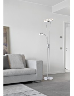 MDC Lampa podłogowa ANELLO chrom matowy LED 30W+5W 3000K ściemniacz 576083502 - product 2