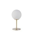 MDC Lampa stołowa RONDA mosiądz mat 1xE27 śr. klosza 15cm 577716101