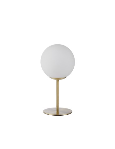 MDC Lampa stołowa RONDA mosiądz mat 1xE27 śr. klosza 15cm 577716101