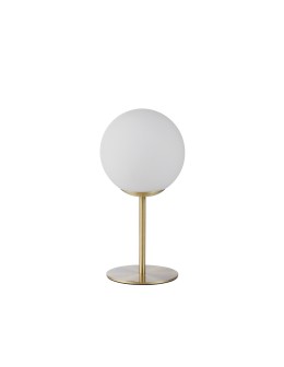 MDC Lampa stołowa RONDA mosiądz mat 1xE27 śr. klosza 15cm 577716101