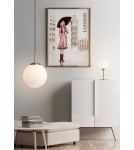 MDC Lampa stołowa RONDA mosiądz mat 1xE27 śr. klosza 15cm 577716101