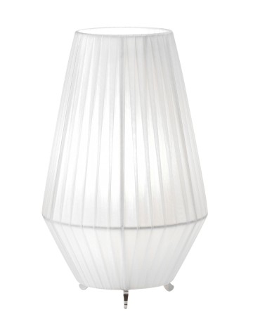 MDC Lampa stołowa SILK szary, chrom 1xE27 567063060