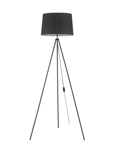 MDC Lampa podłogowa TRIPODE czarny mat 1xE27 abażur czarny 578679104