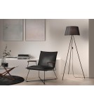 MDC Lampa podłogowa TRIPODE czarny mat 1xE27 abażur czarny 578679104