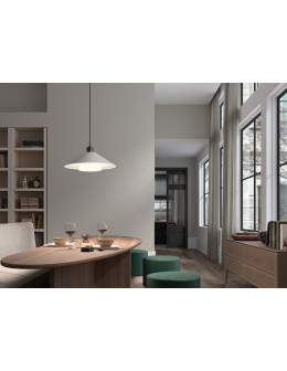 MDC Lampa wisząca MONTANA efekt drewna jasnego Ø34 1xE27 klosz szklany 578145501 - produkt 2