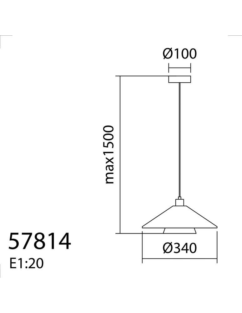MDC Lampa wisząca MONTANA kremowy Ø34 1xE27 klosz szklany 578148201