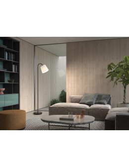 MDC Lampa podłogowa LOLY czarny 1xE27 abażur biały 588389104 - produkt 2