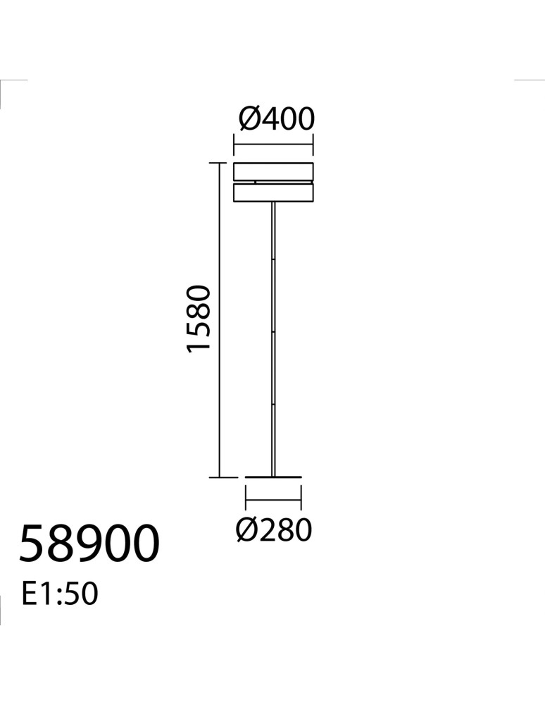 MDC Lampa podłogowa BIKIA czarny E27 klosz z lnu i rafii 589009104