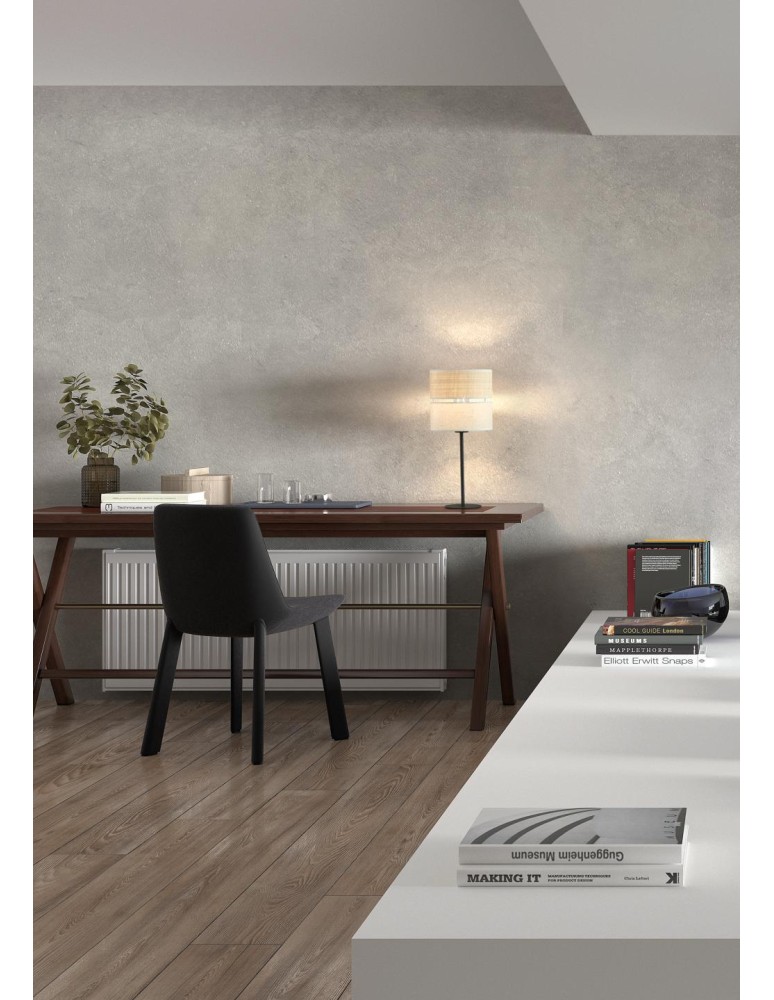 MDC Lampa stołowa BIKIA czarny E27 klosz z lnu i rafii 589019104