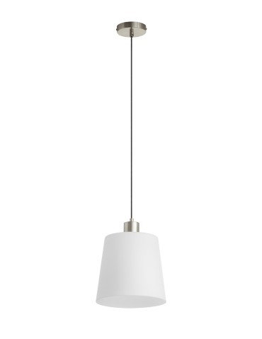 MDC Lampa wisząca DEKO chrom matowy E27 szklany klosz 589933501