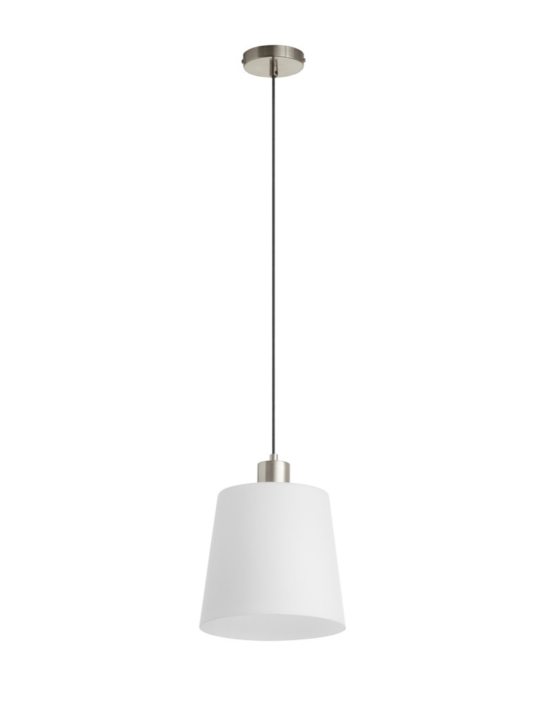 MDC Lampa wisząca DEKO chrom matowy E27 szklany klosz 589933501