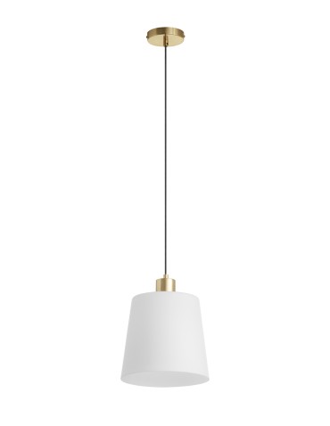 MDC Lampa wisząca DEKO mosiądz mat E27 szklany klosz 589936101