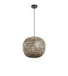 MDC Lampa wisząca KENIA L bambus+czarny ø38cm 1xE27 579375401