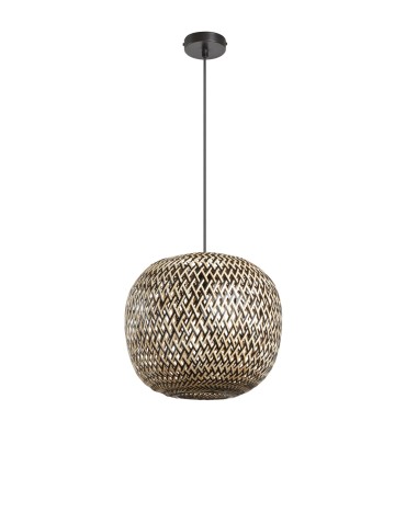 MDC Lampa wisząca KENIA L bambus+czarny ø38cm 1xE27 579375401