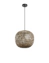 MDC Lampa wisząca KENIA L bambus+czarny ø38cm 1xE27 579375401