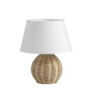 MDC Lampa stołowa NAIROBI bambus naturalny E27 abażur biały 589275504