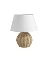 MDC Lampa stołowa NAIROBI bambus naturalny E27 abażur biały 589275504