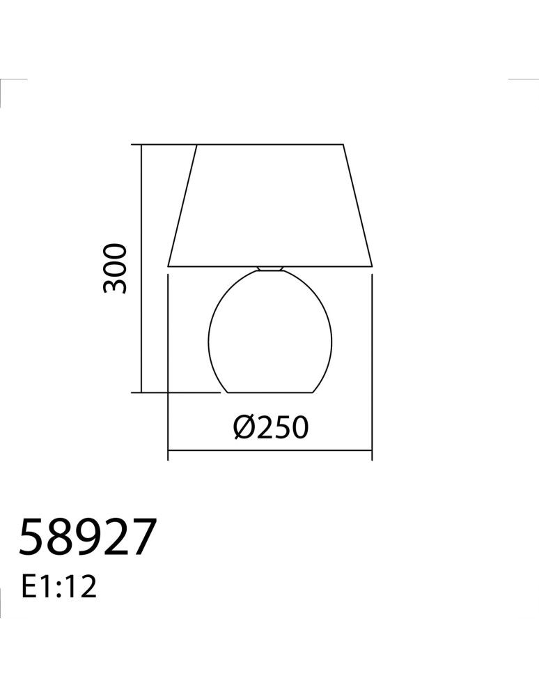 MDC Lampa stołowa NAIROBI bambus naturalny E27 abażur biały 589275504