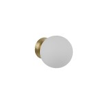 MDC Lampa ścienna RONDA mosiądz mat 1xE27 śr. klosza 15cm 577736101
