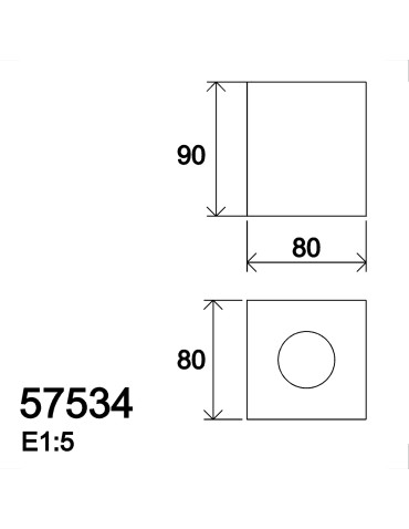 MDC Lampa stołowa  CUBIK czarny E27 575349016 - product 2