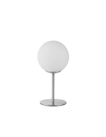 MDC Lampa stołowa RONDA chrom matowy 1xE27 śr. klosza 15cm 577713501