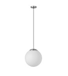 MDC Lampa wisząca RONDA chrom matowy 1xE27 śr. klosza 30cm 577763501