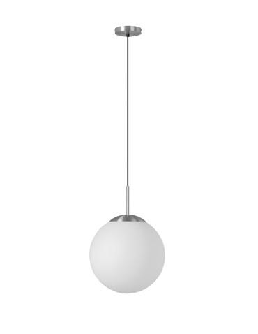 MDC Lampa wisząca RONDA chrom matowy 1xE27 śr. klosza 30cm 577763501