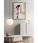 MDC Lampa wisząca RONDA chrom matowy 1xE27 śr. klosza 30cm 577763501