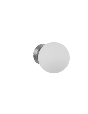 MDC Lampa ścienna RONDA chrom matowy 1xE27 śr. klosza 15cm 577733501