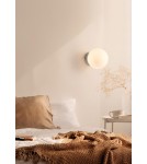 MDC Lampa ścienna RONDA chrom matowy 1xE27 śr. klosza 15cm 577733501
